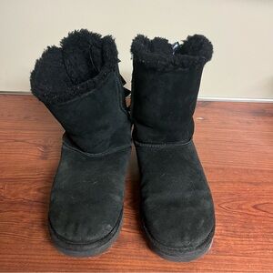 UGG Charcoal Fur-Lined Footwear
